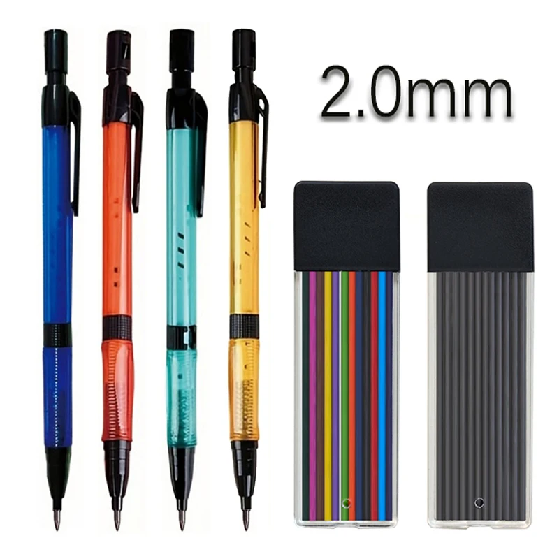 4 cores 2.0mm lápis mecânico v - Staedtler Pencil Lumocolor avaliação e preço