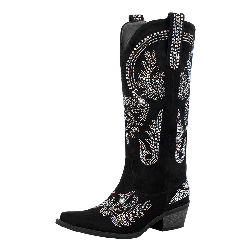 Botas de cowboy ocidentais sor - Sew On Rhinestone avaliação e preço