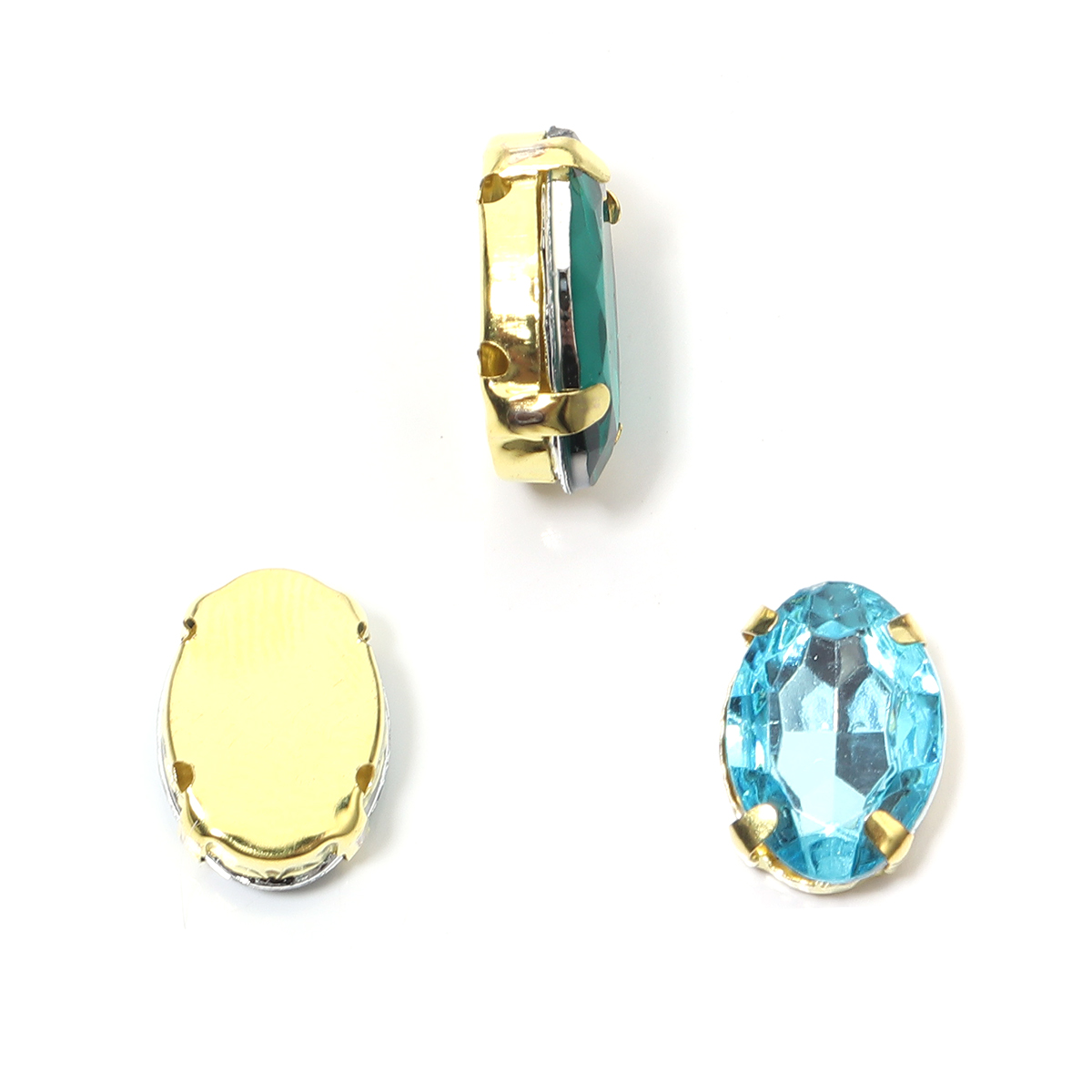 Aço inoxidável Forma Oval Vidr - Sew On Rhinestone avaliação e preço